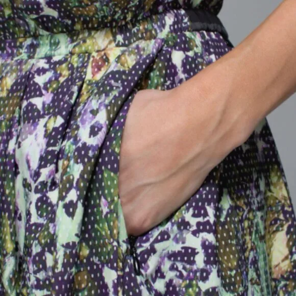 (6193) LULULEMON City Summer Dress - Sz 6 in Floral Sport White Multi - Picture 7 of 11